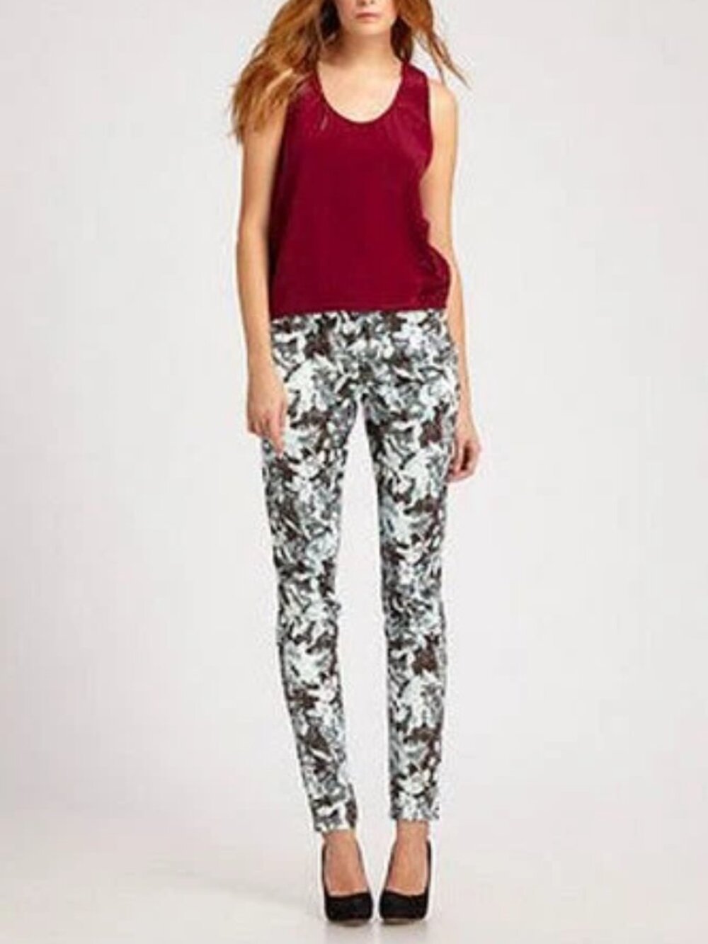 Alexander Wang New JEANS Floral Print Designer Denim Women's 28